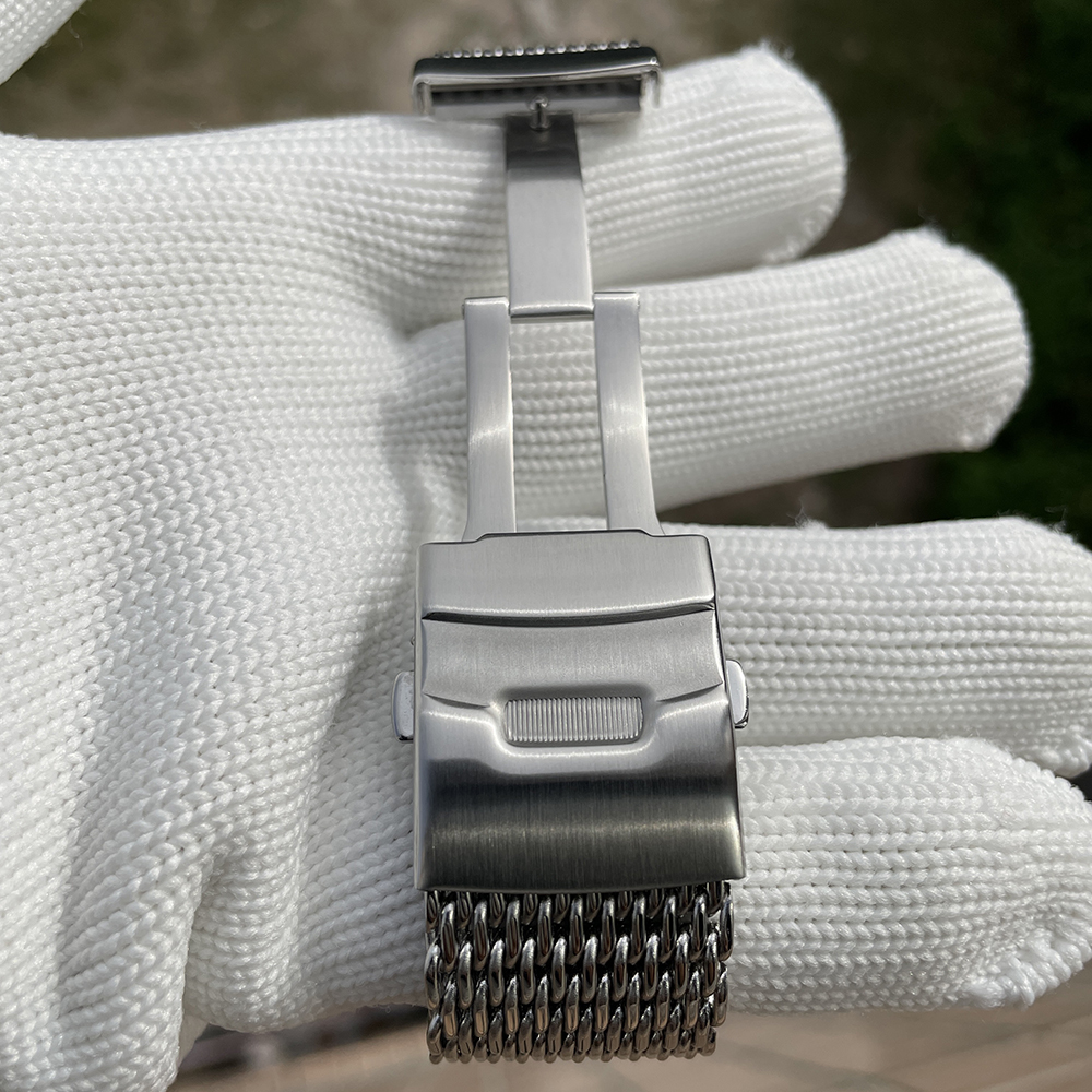 STEELDIVE Official SK001 24MM Stainless Steel Mesh Band Replacement Watch Bracelet