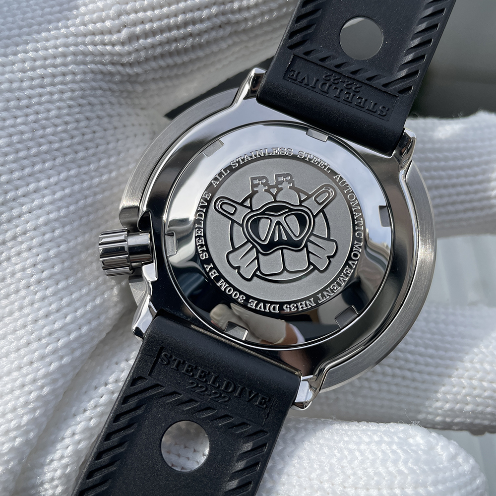 STEELDIVE Official SD1986 47.5mm Steel Bezel NH35 Tuna Dive Watch