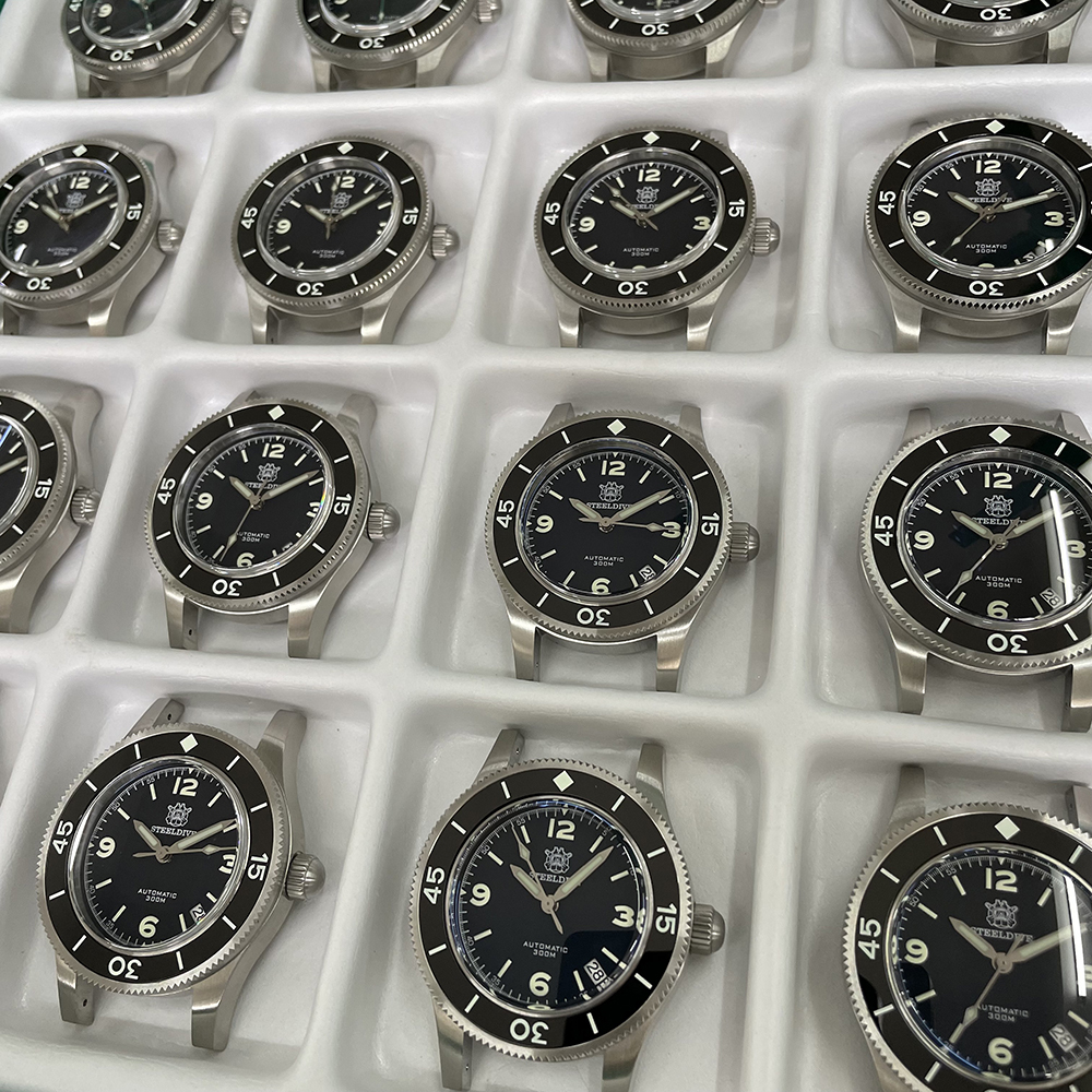 STEELDIVE Official SD1952 Date Function Black Dial 300M Waterproof NH35 Automatic Fifty Fathoms Dive Watch