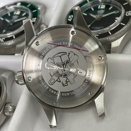 STEELDIVE Official SD1952 Date Function Black Dial 300M Waterproof NH35 Automatic Fifty Fathoms Dive Watch