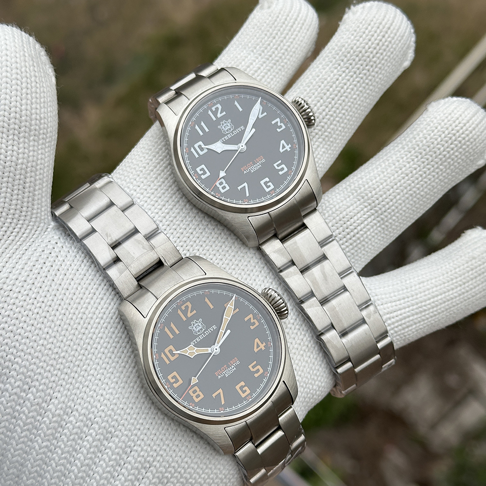 STEELDIVE ミリタリーウォッチ クォーツ STEELDIVE Official SD1928V Swiss Luminous 39MM NH35 Automatic