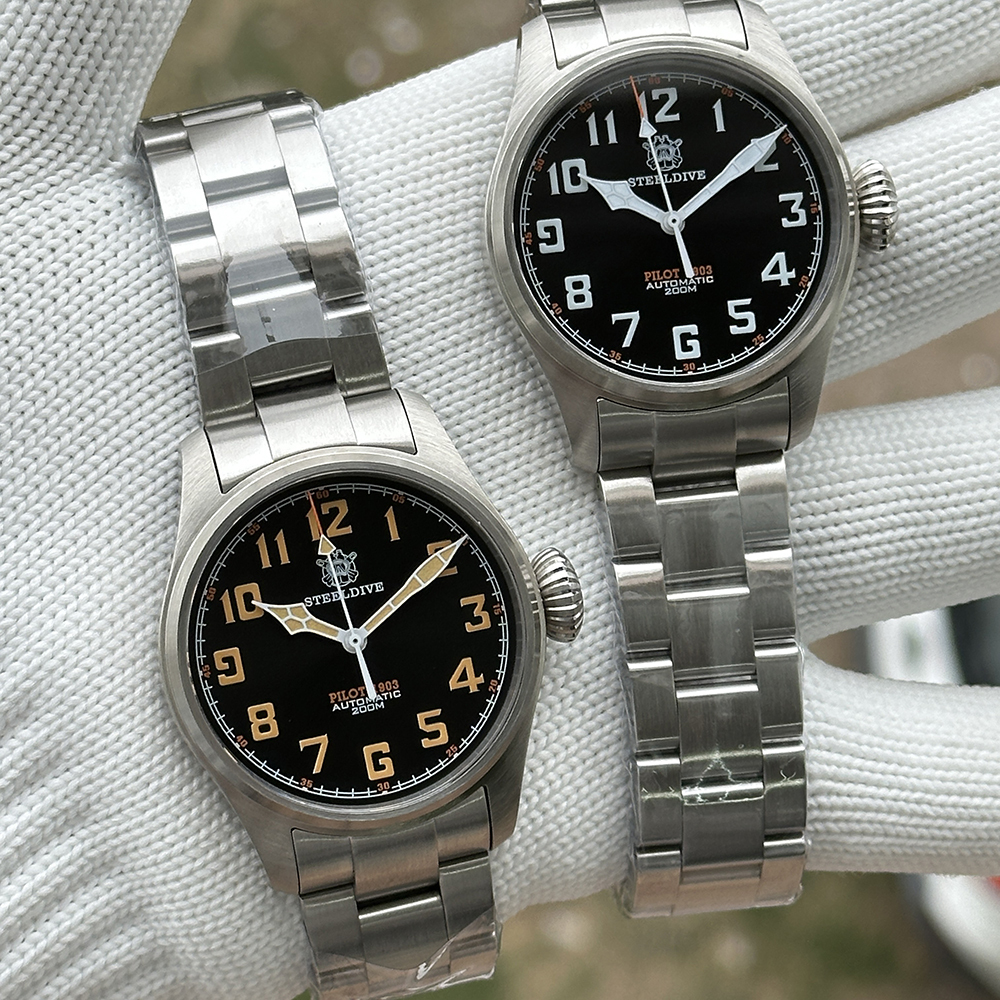 STEELDIVE Official SD1928V Swiss Luminous 39MM NH35 Automatic Movement Dive Watch for Men