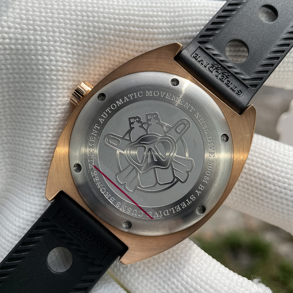 STEELDIVE Official SD1941S Black Dial 500M Waterproof Sapphire Glass NH35 Automatic Movement Mens Dive Watch