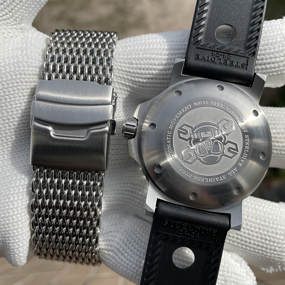 STEELDIVE Official SD1982 46.5MM Big Size Sapphire Glass NH35 Automatic Dive Watch