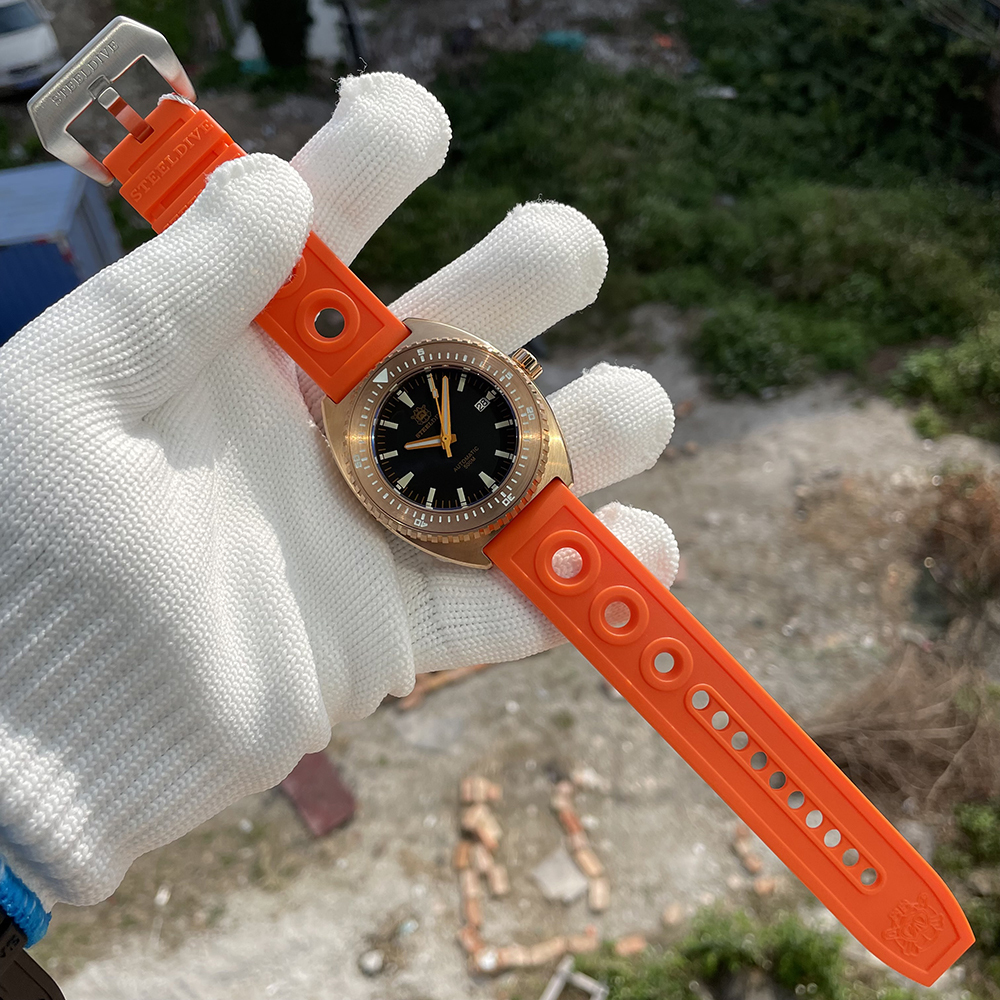 STEELDIVE Official SD1941S Black Dial 500M Waterproof Sapphire Glass NH35 Automatic Movement Mens Dive Watch