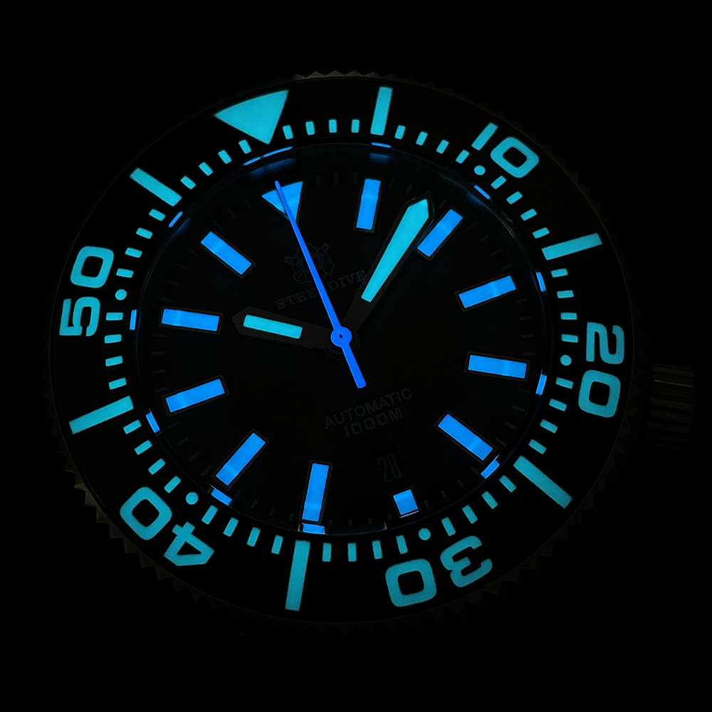STEELDIVE Official SD1976P 48MM One-Piece 1000M Waterproof NH35 Automatic Mens Dive Watch 
