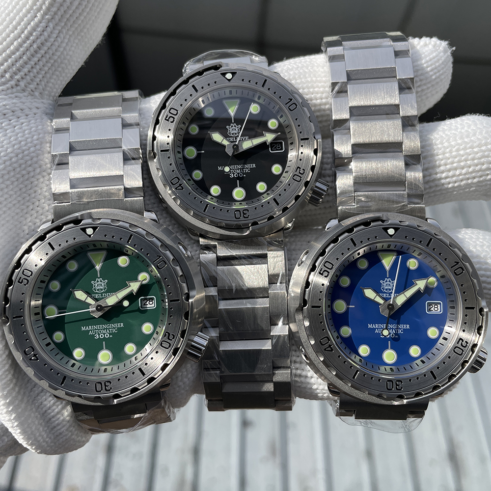 STEELDIVE Official SD1986 47.5mm Steel Bezel NH35 Tuna Dive Watch