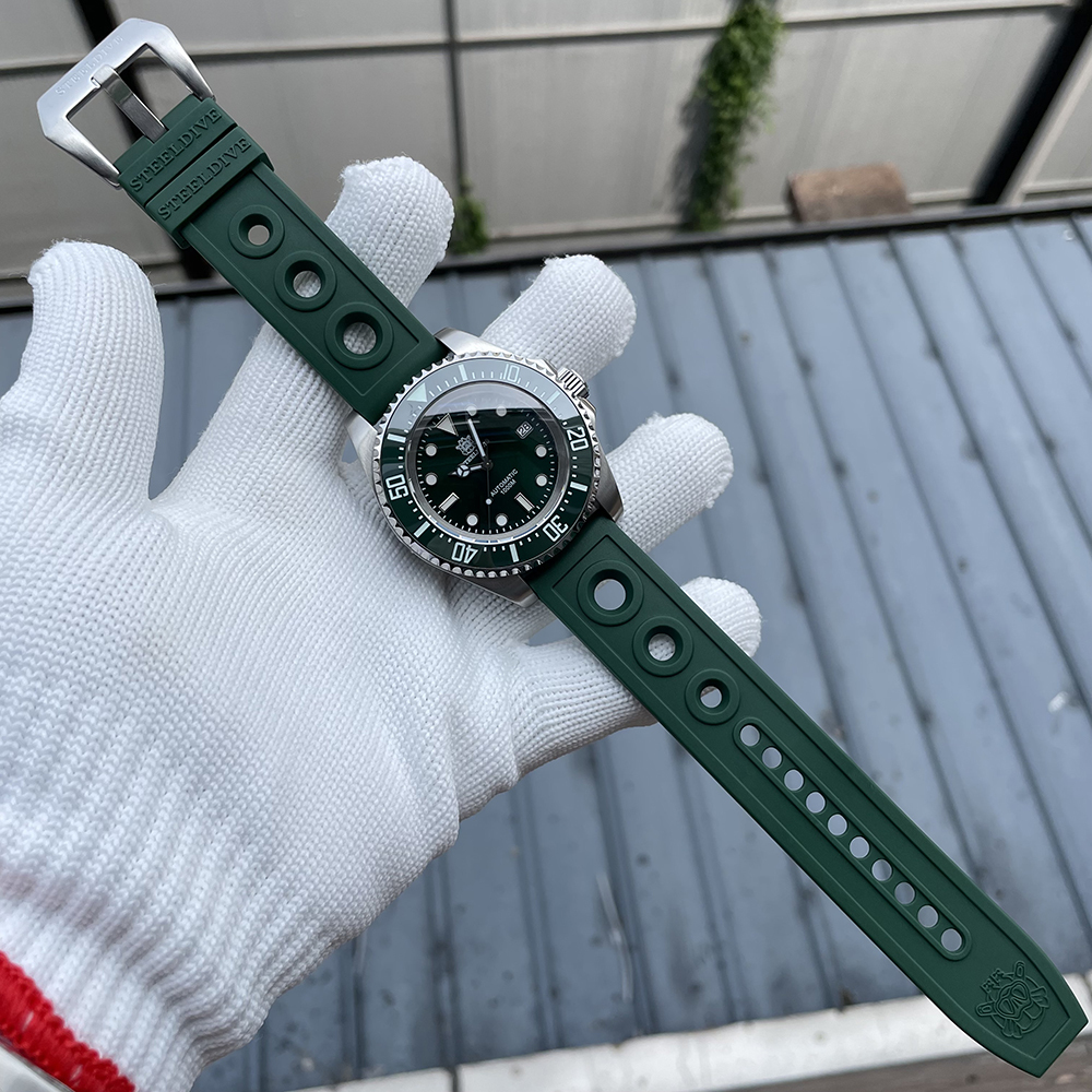 STEELDIVE Official Rubber Strap 1000M Waterproof NH35 Automatic Dive Watch Reloj for Men
