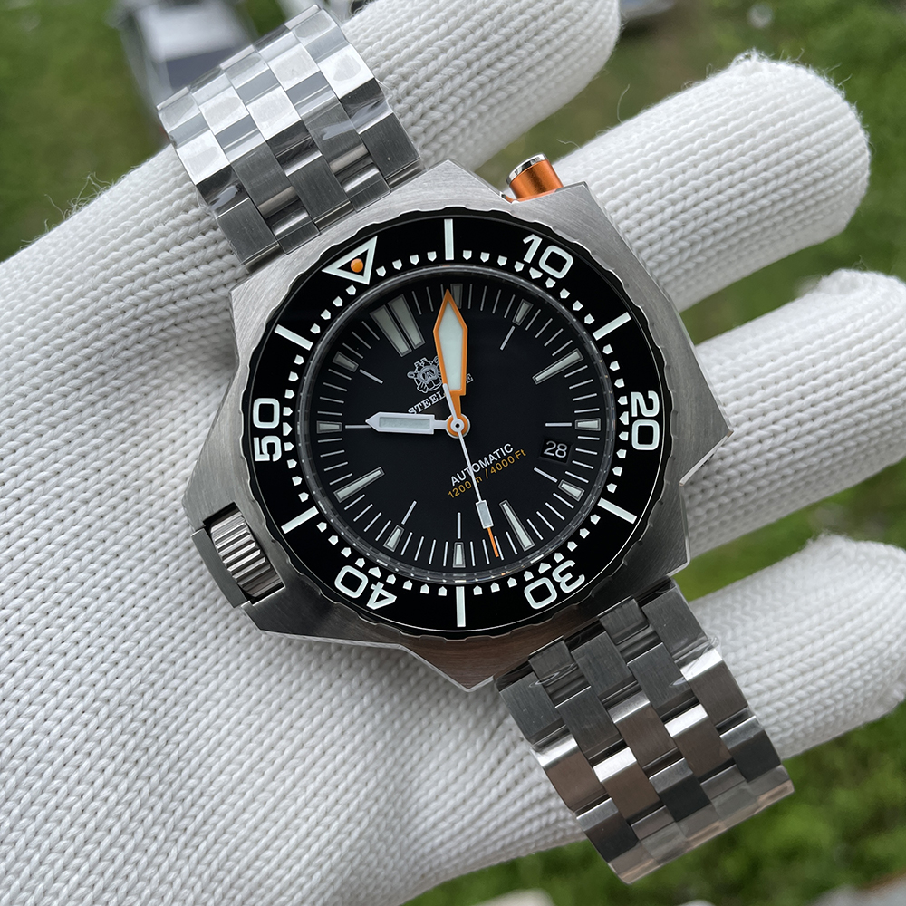 STEELDIVE Official SD1988 55.7MM One-piece Case Japan NH35 Automatic Dive Watch