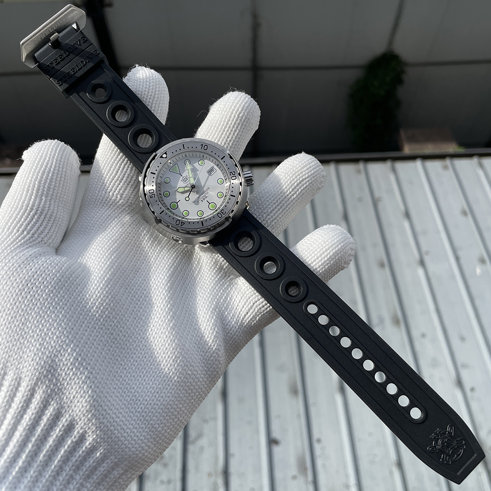 STEELDIVE Official SD1986 Steel Bezel 47.5MM Case Super Luminous Sapphire Glass 300M Waterproof NH35 Automatic Mens Dvie Watch