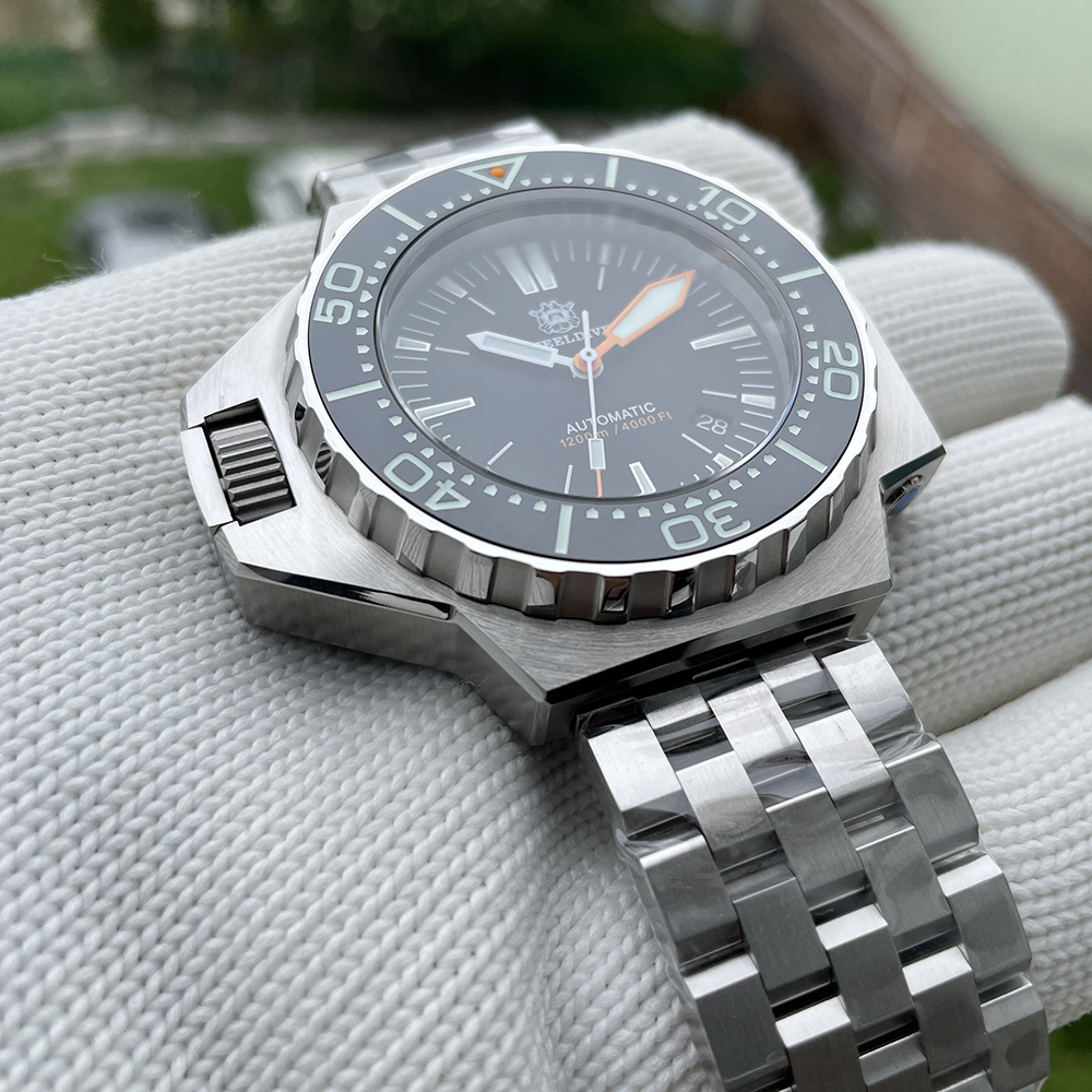 STEELDIVE Official SD1988 55.7MM One-piece Case Japan NH35 Automatic Dive Watch