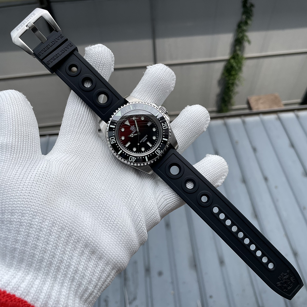 STEELDIVE Official Rubber Strap 1000M Waterproof NH35 Automatic Dive Watch Reloj for Men
