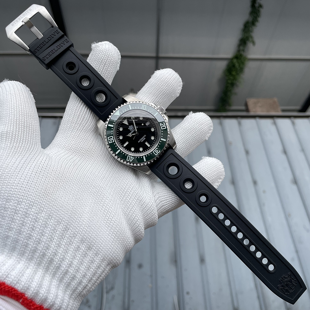 STEELDIVE Official Rubber Strap 1000M Waterproof NH35 Automatic Dive Watch Reloj for Men