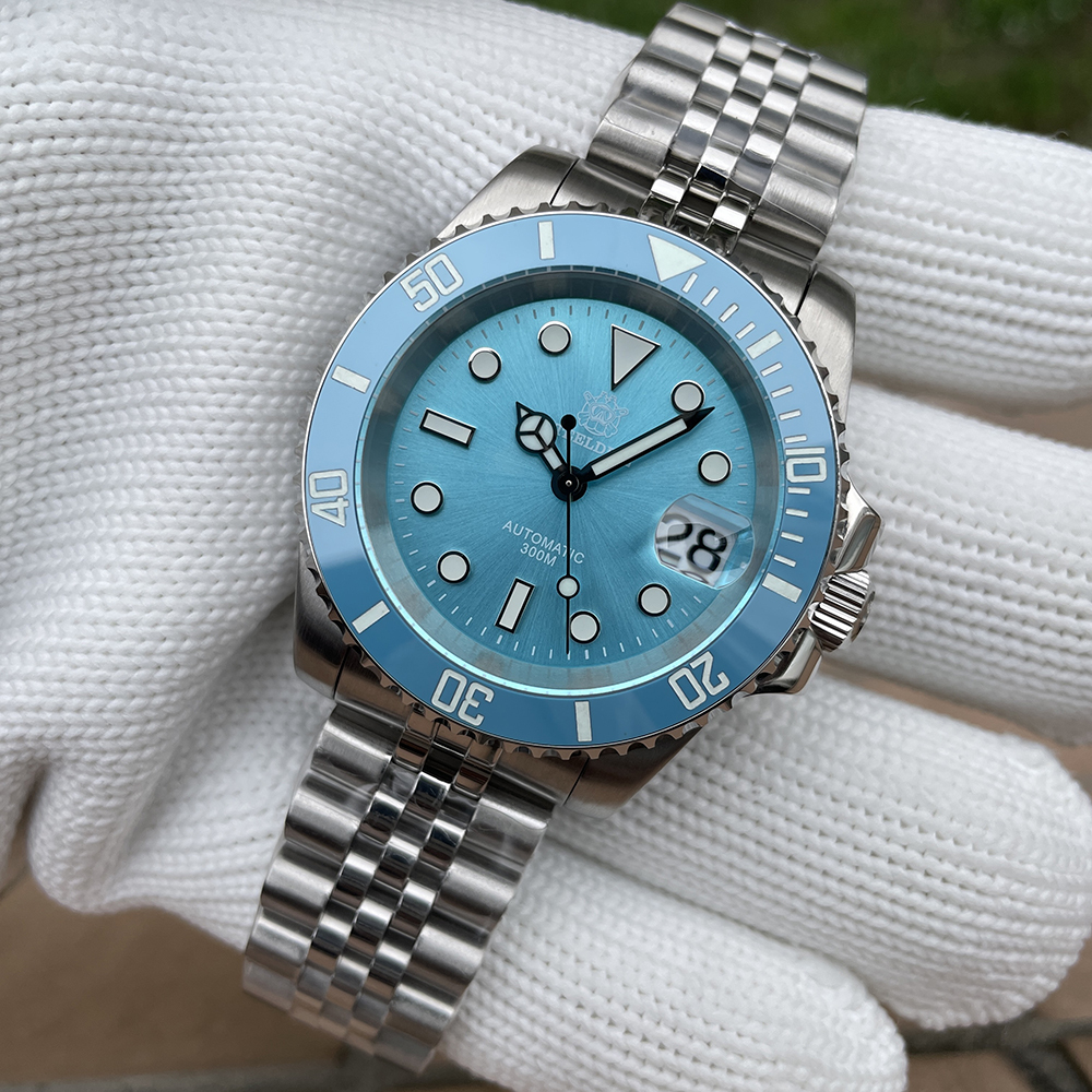 STEELDIVE Official SD1953  Turquoise Dive Watch