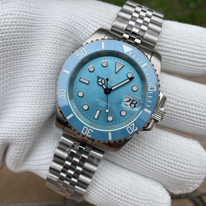 STEELDIVE Official SD1953  Turquoise Dive Watch