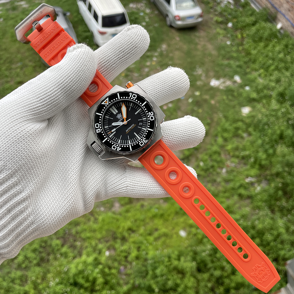 STEELDIVE Official SD1988 55.7MM One-piece Case Japan NH35 Automatic Dive Watch