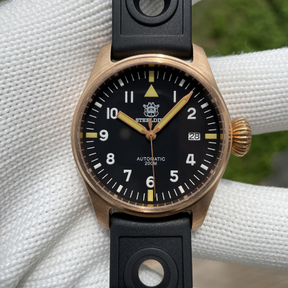 STEELDIVE Official SD1928S Small Size 39MM Solid Bronze Sapphire Glass  200M Waterproof NH35 Automatic Mens Dive Watch