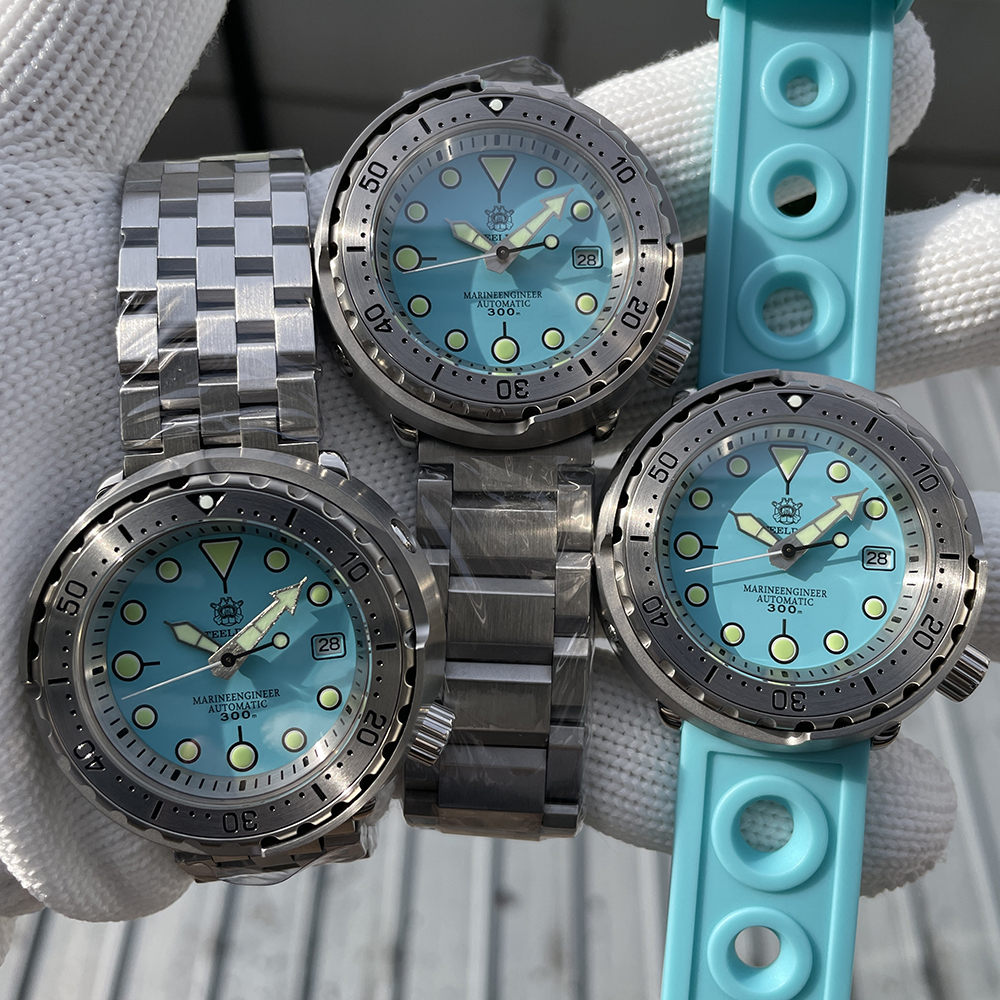 STEELDIVE Official SD1986 Steel Bezel 47.5MM Case Super Luminous Sapphire Glass 300M Waterproof NH35 Automatic Mens Dvie Watch