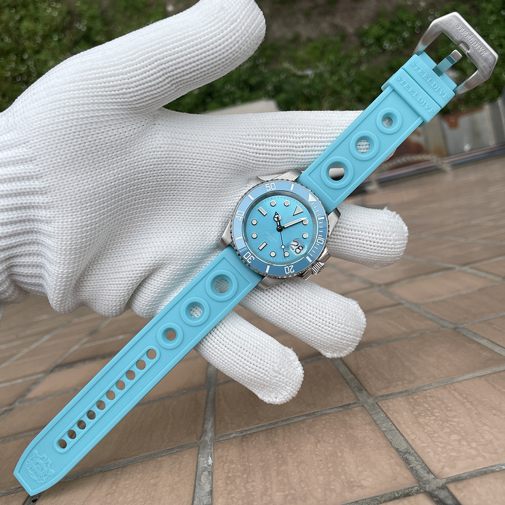 STEELDIVE Official SD1953  Turquoise Dive Watch