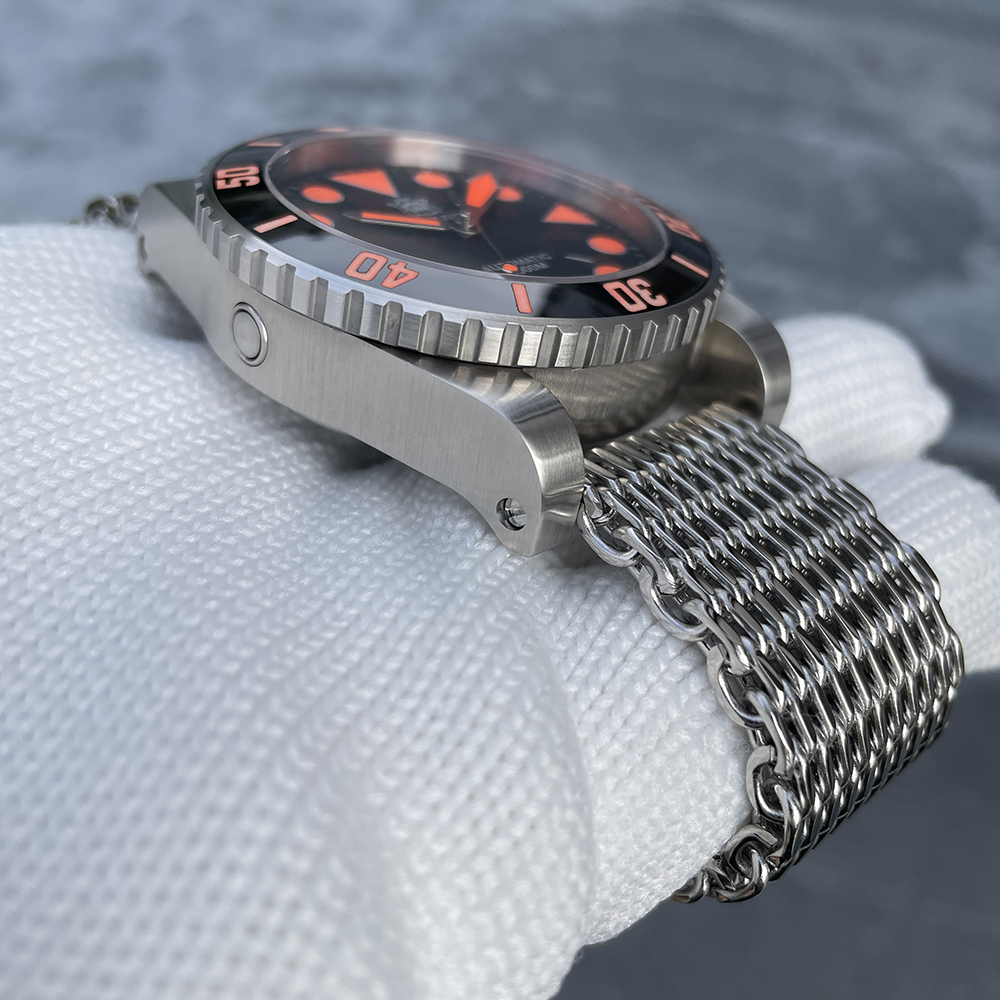 [Copy]2025 New Arrival STEELDIVE Mens Watch SD1987 46.5MM Steel Case Super Luminous 200Bar Ceramic Bezel Mens Dive Watch with Valve