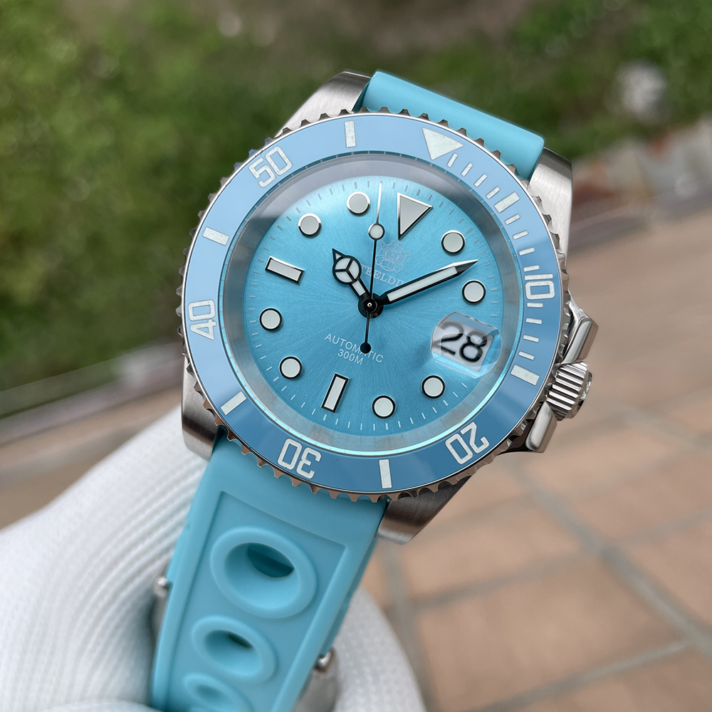 STEELDIVE Official SD1953  Turquoise Dive Watch