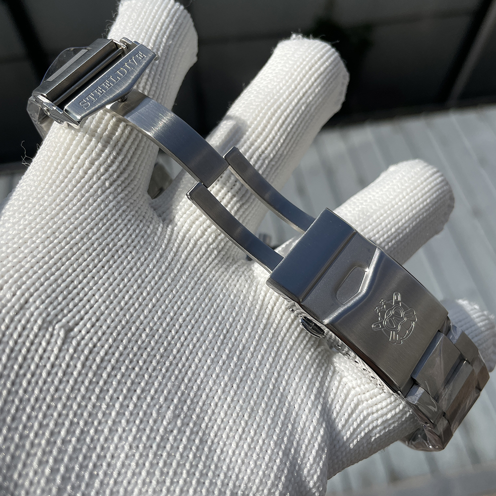 STEELDIVE Official SD1975 Red Sunray Dial 47.5mm Case 300M Waterproof Ceramic Bezel NH35 Automatic Mens Dive Watch