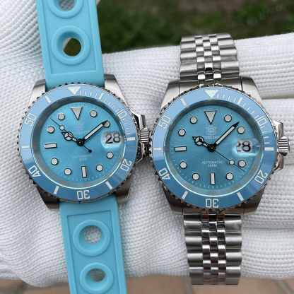 STEELDIVE Official SD1953  Turquoise Dive Watch