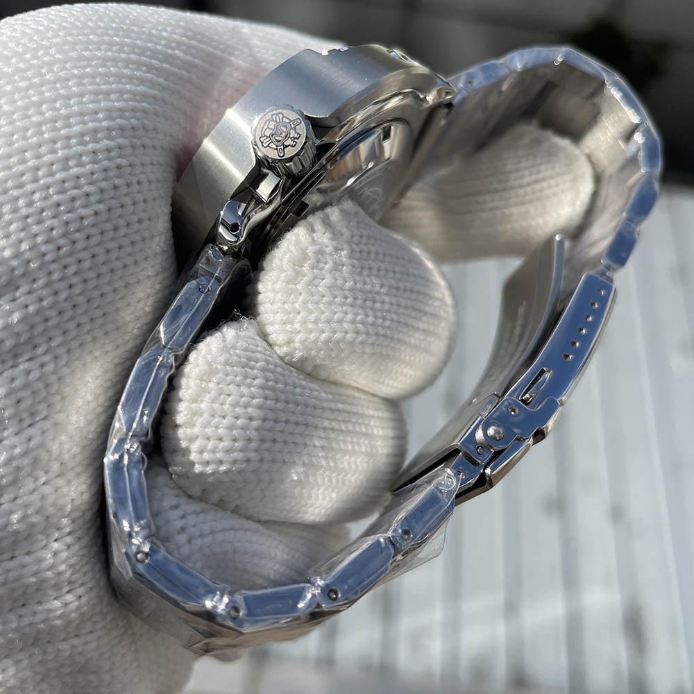 STEELDIVE Official SD1975 Red Sunray Dial 47.5mm Case 300M Waterproof Ceramic Bezel NH35 Automatic Mens Dive Watch