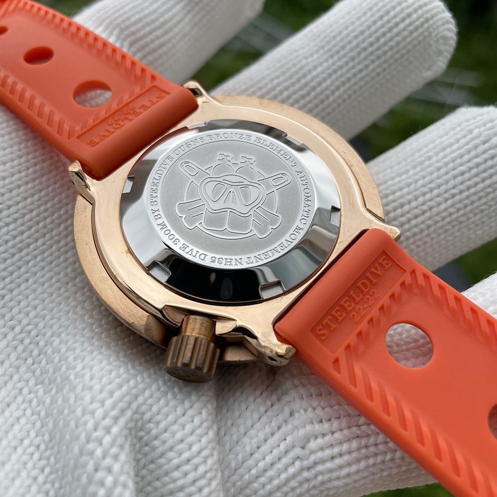 STEELDIVE Official SD1975S V2 Swiss C3 Green Luminous 300M Waterproof NH35 Automatic Movement 47.5mm Mens Dive Watch