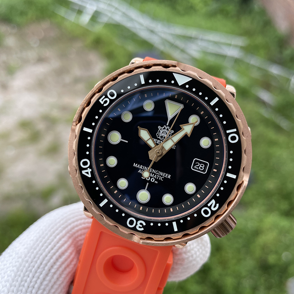 STEELDIVE Official SD1975S NH35 Bronze Watch With Ceramic Bezel Insert