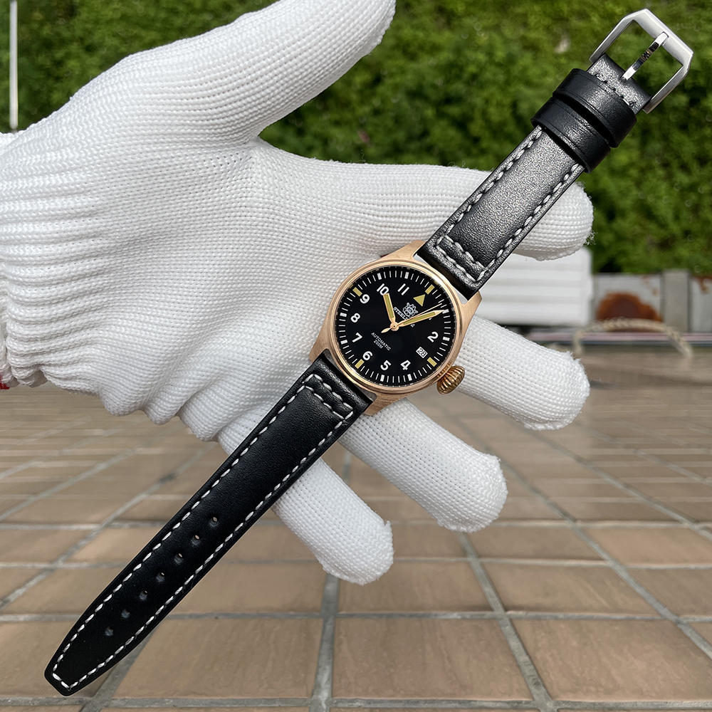 STEELDIVE Official SD1928S Small Size 39MM Solid Bronze Sapphire Glass  200M Waterproof NH35 Automatic Mens Dive Watch