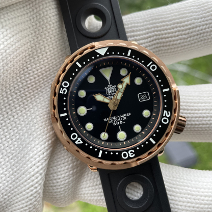 STEELDIVE Official SD1975S NH35 Bronze Watch With Ceramic Bezel Insert
