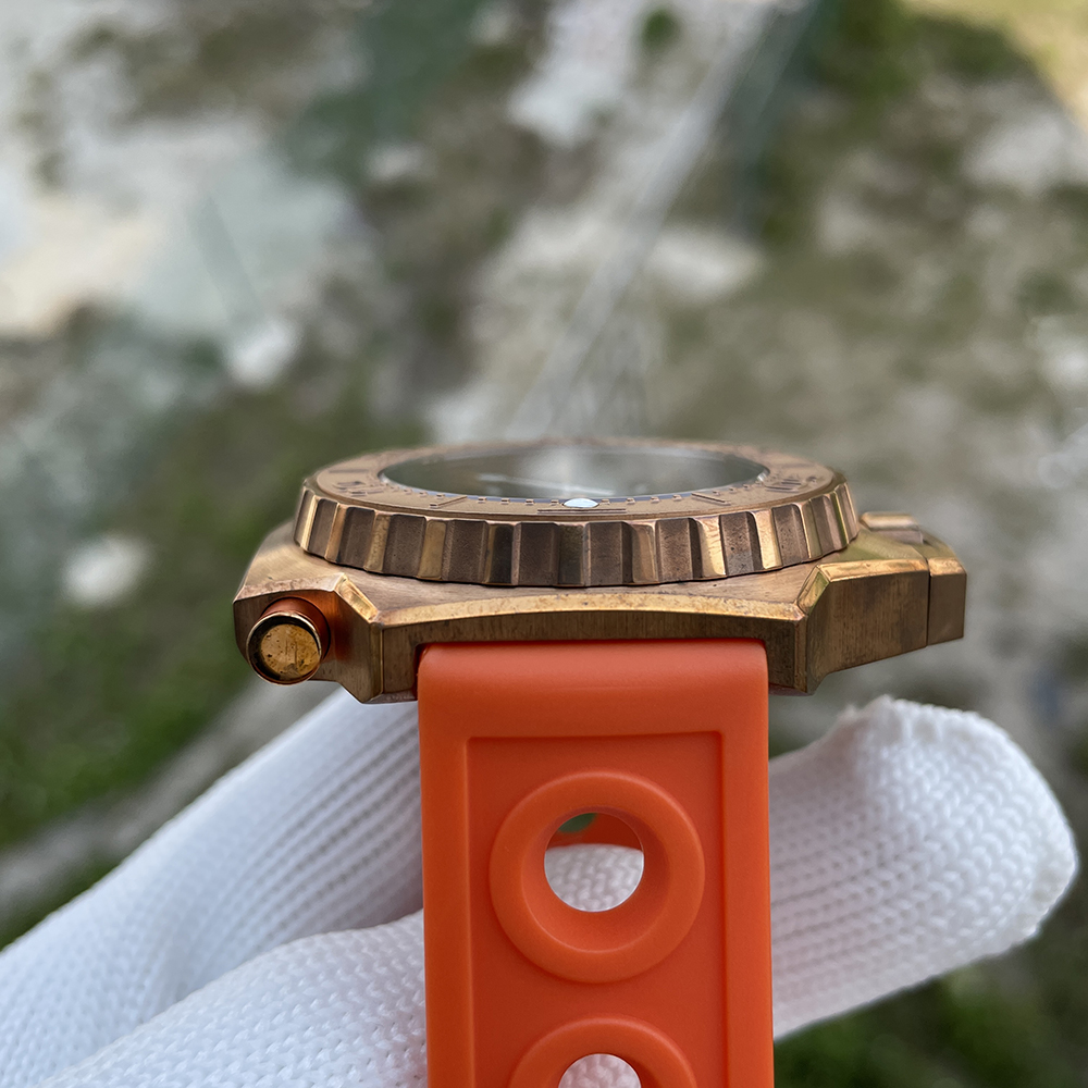 STEELDIVE Official SD1969S 56MM Oversize Solid Bronze Case Swiss Luminous 1200M Waterproof NH35 Automatic Proplof Mens Dive Watch