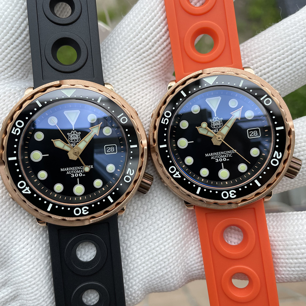 STEELDIVE Official SD1975S NH35 Bronze Watch With Ceramic Bezel Insert