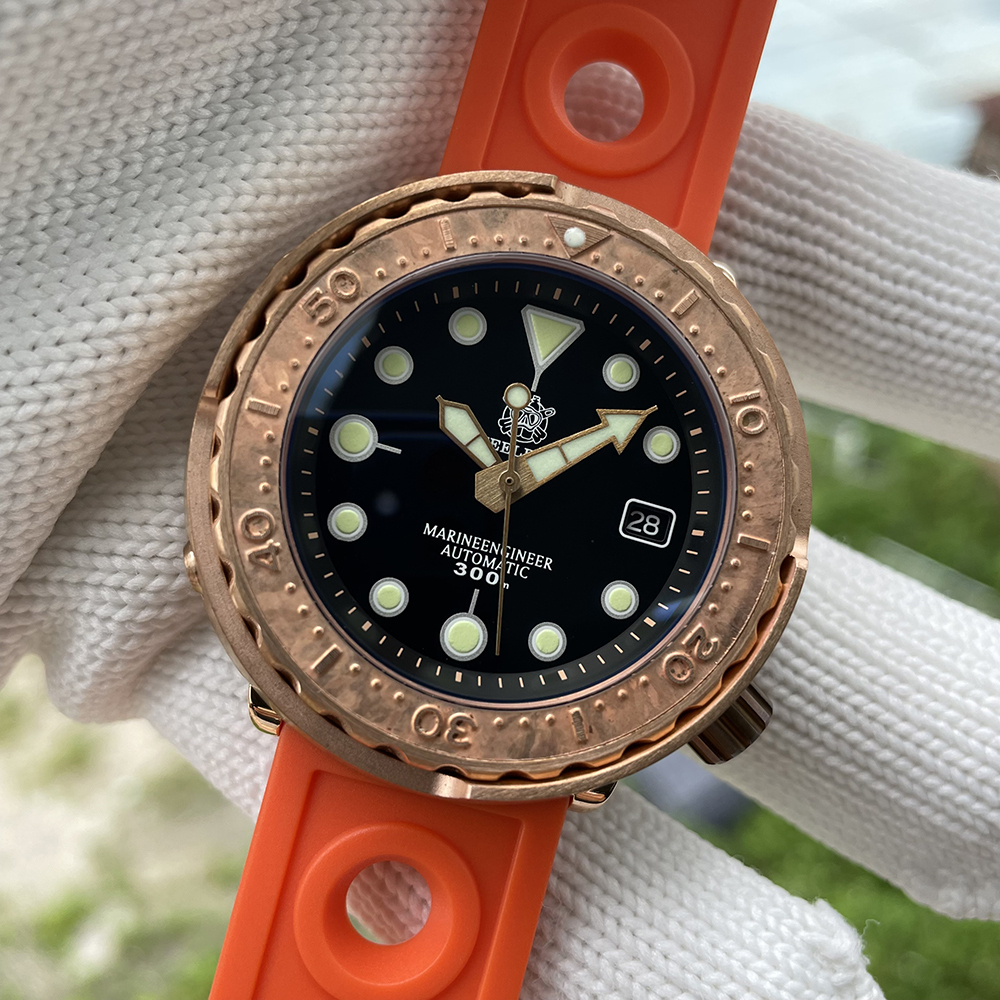 STEELDIVE Official SD1975S V2 Swiss C3 Green Luminous 300M Waterproof NH35 Automatic Movement 47.5mm Mens Dive Watch