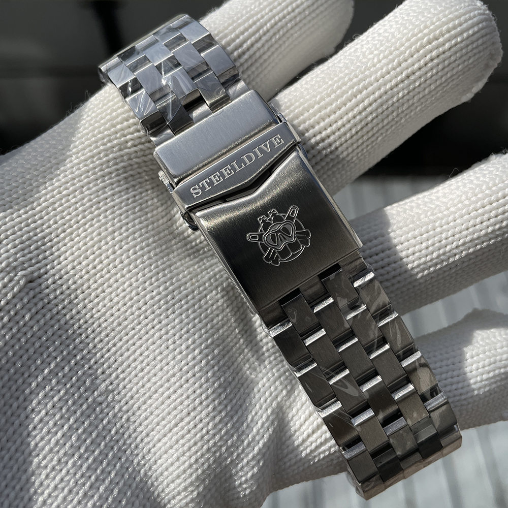 STEELDIVE Official SD1975 Sunray Yellow Dial Swiss Luminous 300M Waterproof Sapphire Glass NH35 Automatic Mens Dive Watch