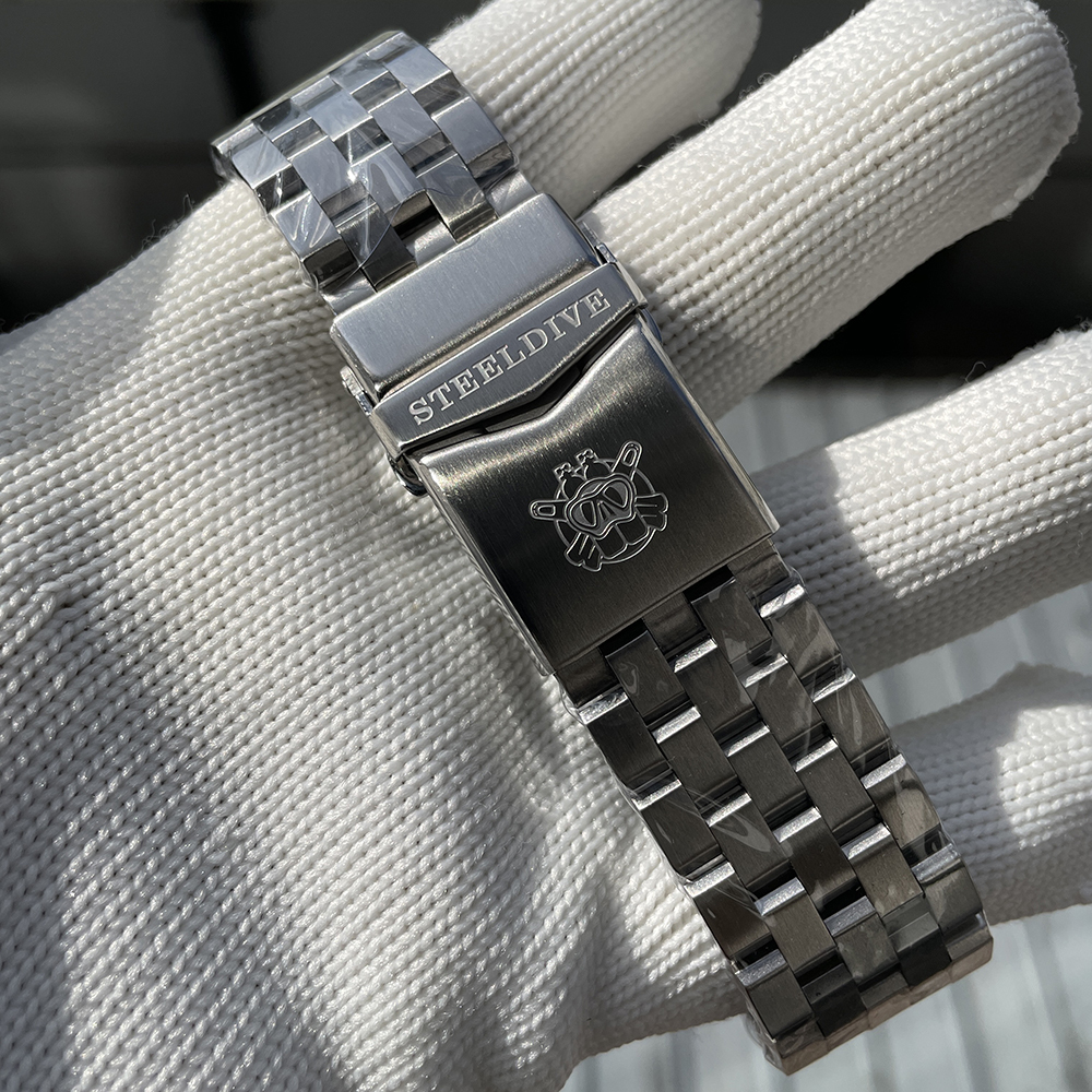 STEELDIVE Official SD1975 Sunray Yellow Dial Swiss Luminous 300M Waterproof Sapphire Glass NH35 Automatic Mens Dive Watch