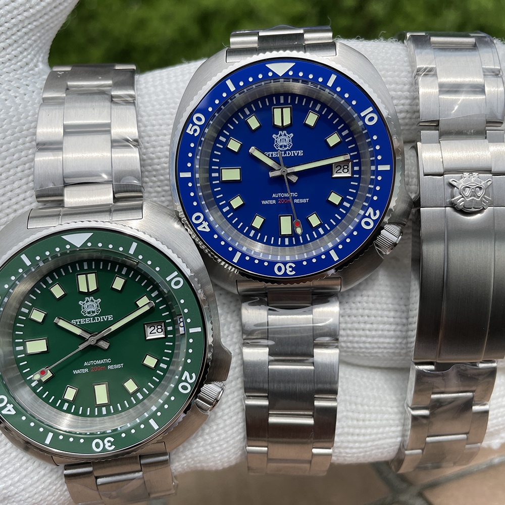STEELDIVE Official SD1974L V3 Bracelet Buckle Steel Inner Bezel 200M Waterproof NH35 Automatic Mens Sports Dive Watch