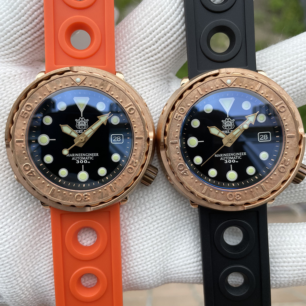 STEELDIVE Official SD1975S NH35 Bronze Watch With Ceramic Bezel Insert