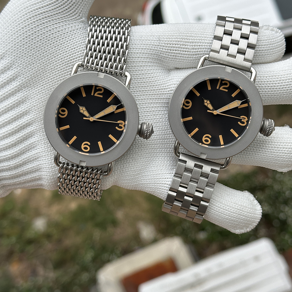 STEELDIVE Official SD1912 No Logo Version 47MM Sandblast Case Sapphire Glass 3000m NH35 Automatic Mens Dive Watches