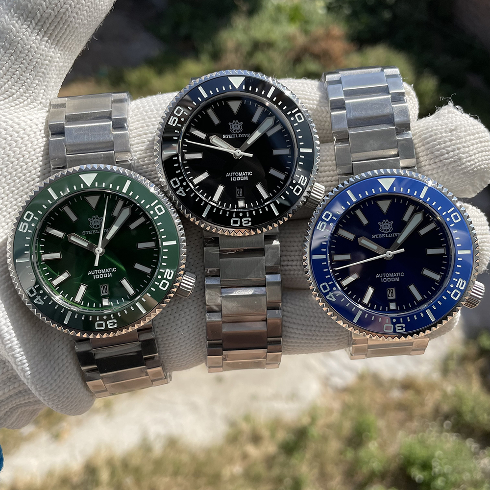 STEELDIVE Official SD1976 Ceramic Bezel Sapphire Glass 1000M Waterproof NH35 Automatic Mens Dive Watch