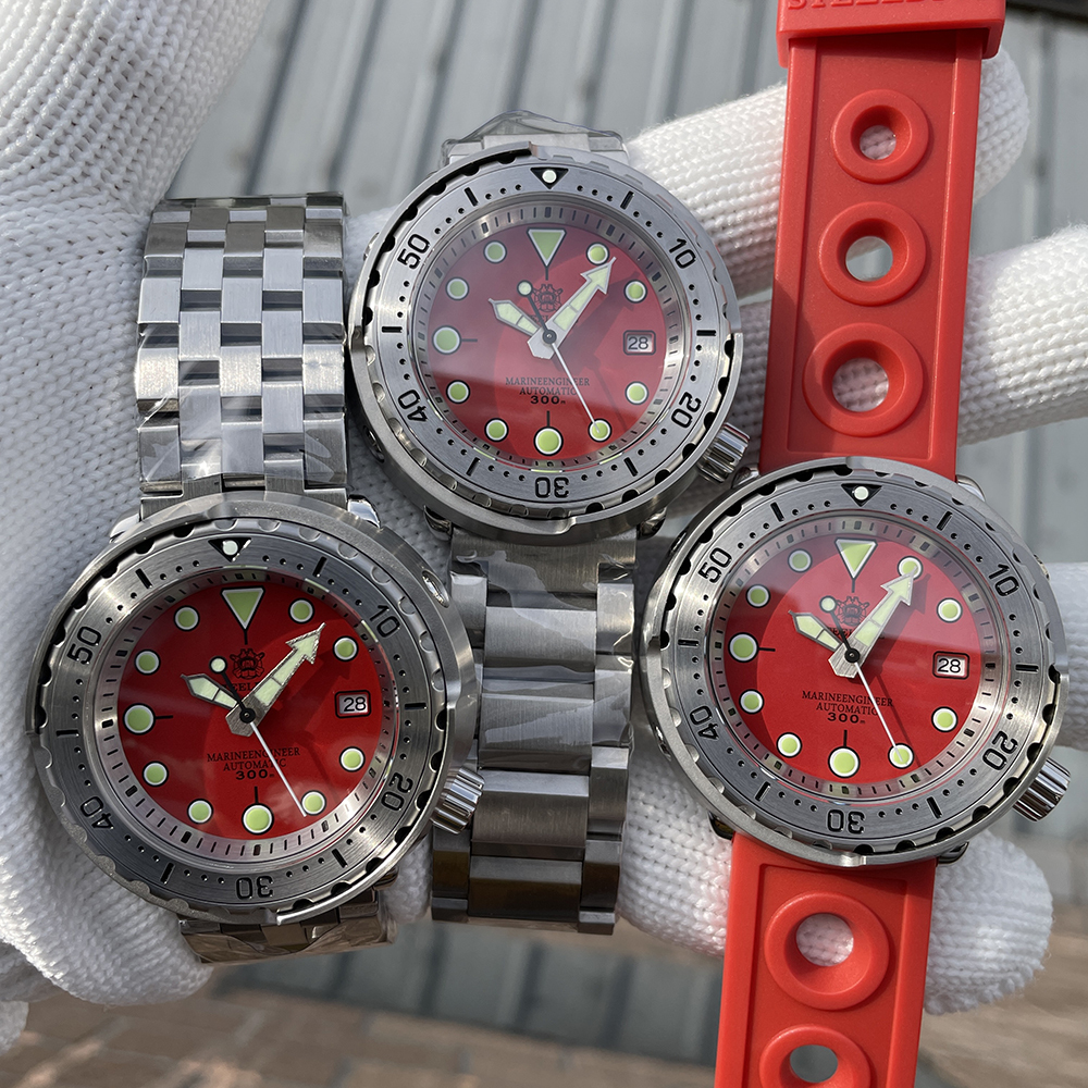 STEELDIVE Official SD1986 Steel Bezel 47.5MM Case Super Luminous Sapphire Glass 300M Waterproof NH35 Automatic Mens Dvie Watch