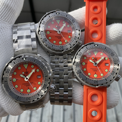 STEELDIVE Official SD1986 Steel Bezel 47.5MM Case Super Luminous Sapphire Glass 300M Waterproof NH35 Automatic Mens Dvie Watch