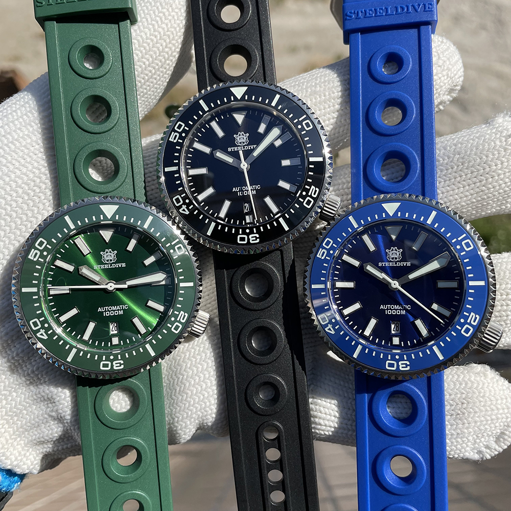 STEELDIVE Official SD1976 Ceramic Bezel Sapphire Glass 1000M Waterproof NH35 Automatic Mens Dive Watch