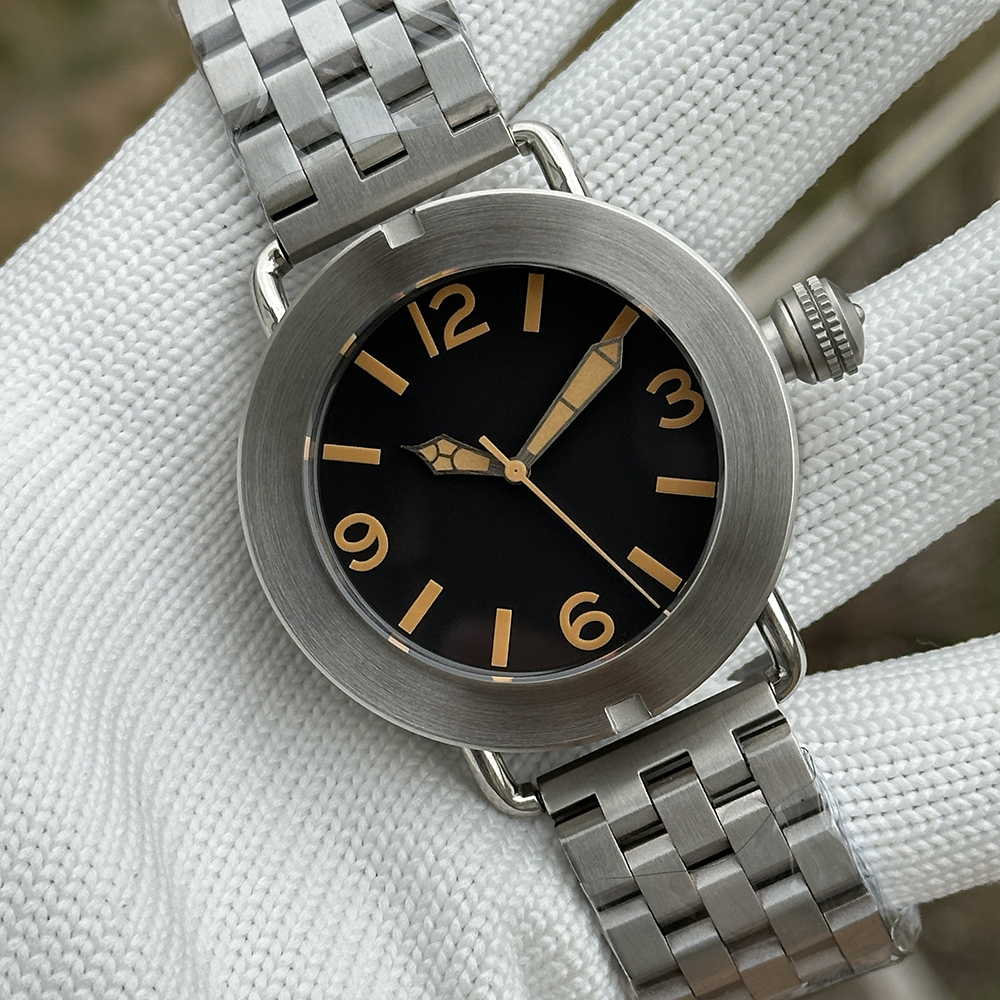 STEElDIVE Official SD1912 No logo Version 47mm Brushed Case Swiss Luminous 3000M Waterproof NH35 Automatic Mens Dive Watch