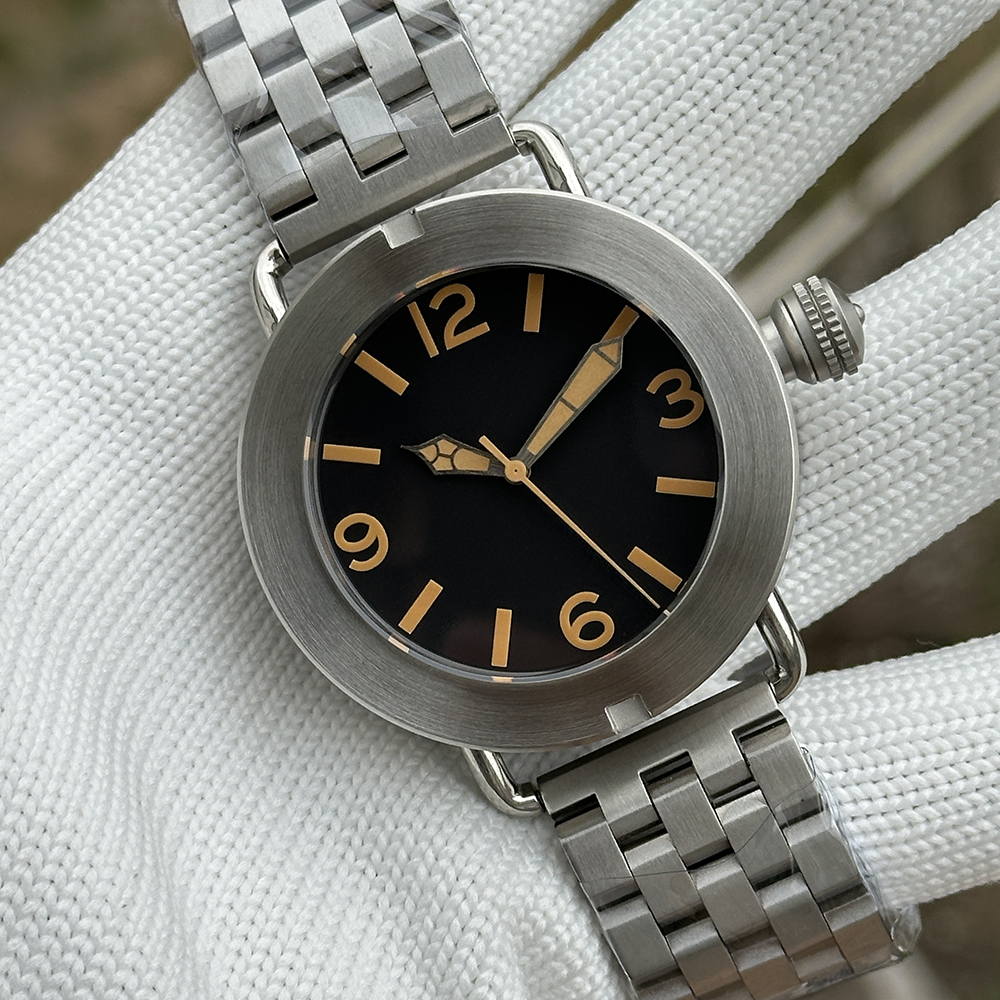 STEElDIVE Official SD1912 No logo Version 47mm Brushed Case Swiss Luminous 3000M Waterproof NH35 Automatic Mens Dive Watch