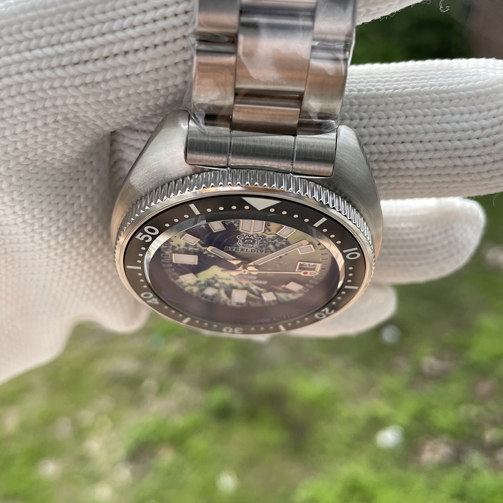 STEELDIVE Official SD1970J Kanagawa Dial Super Luminous NH35 Autoamtic 200M Dive Watch for Men