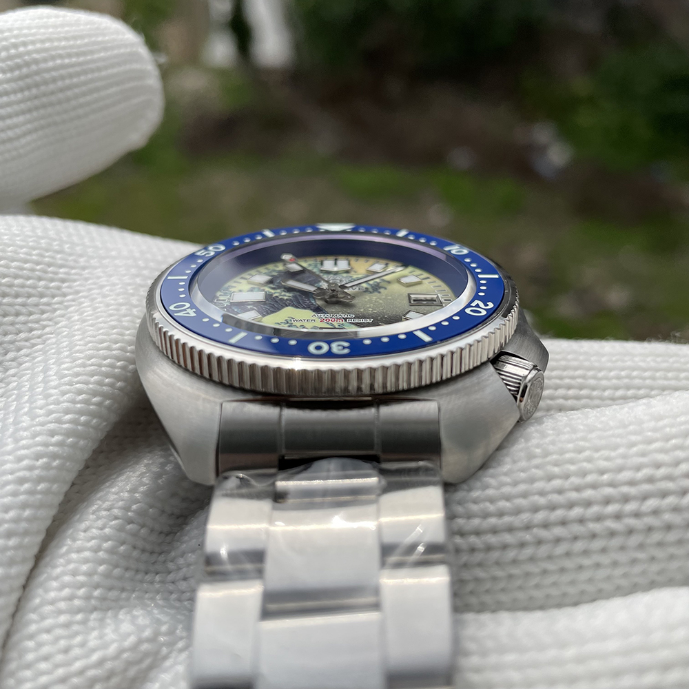 STEELDIVE Official SD1970J Kanagawa Dial Super Luminous NH35 Autoamtic 200M Dive Watch for Men