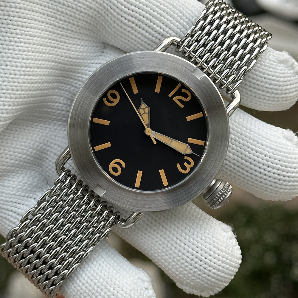 STEElDIVE Official SD1912 No logo Version 47mm Brushed Case Swiss Luminous 3000M Waterproof NH35 Automatic Mens Dive Watch