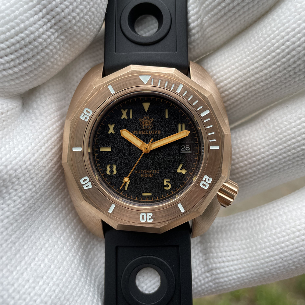 STEELDIVE Official SD1946S 44.5MM Sapphier Glass Swiss Luminous 1000M Waterproof NH35 Automatic Dive Watch for Men